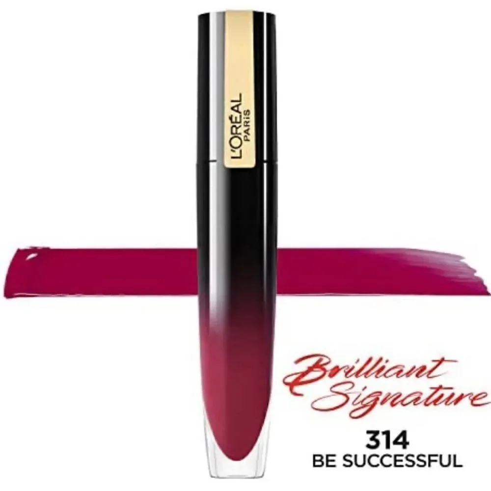 NWT L'Oreal Paris 314 Be Successful Brilliant Signature Shiny Lip Stain Lipstick